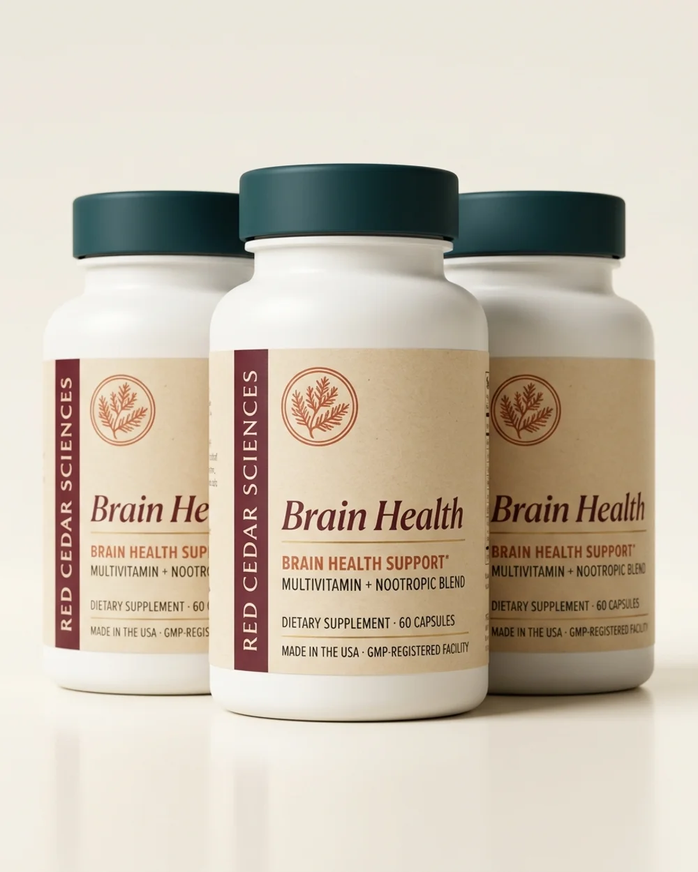 Brain Health Support 3-bottle supply