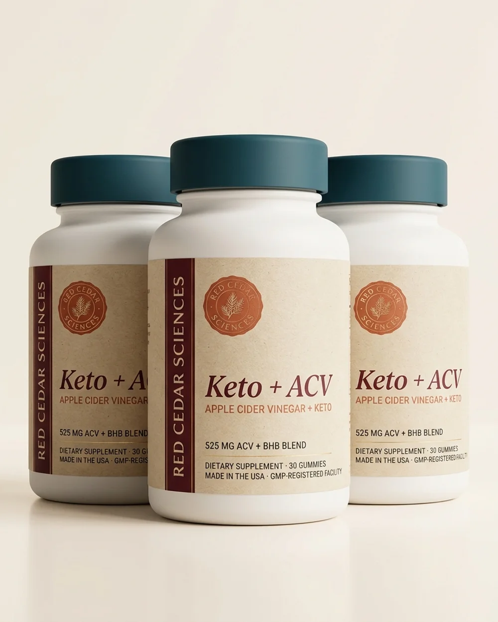 Keto + ACV Gummies 3-bottle supply