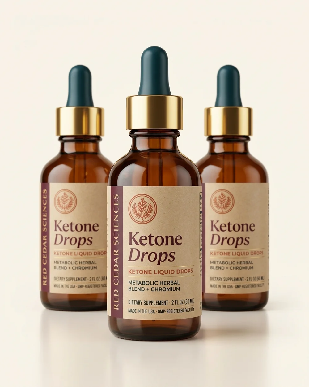 Ketone Drops 3-bottle supply