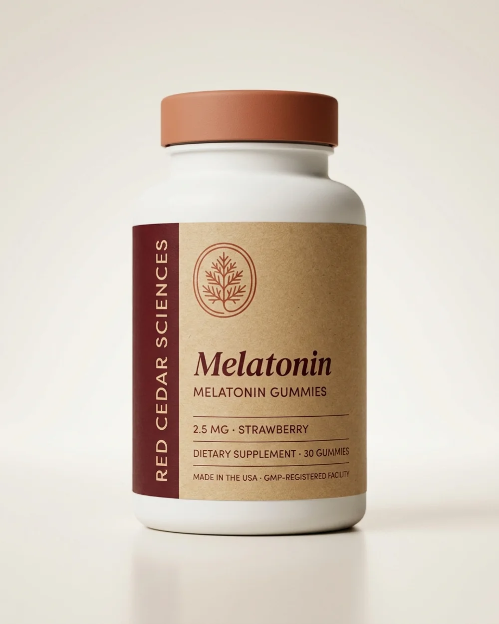 Red Cedar Sciences Strawberry Melatonin Gummies