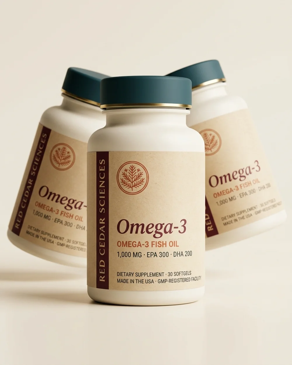 Omega-3 Fish Oil 3-bottle supply