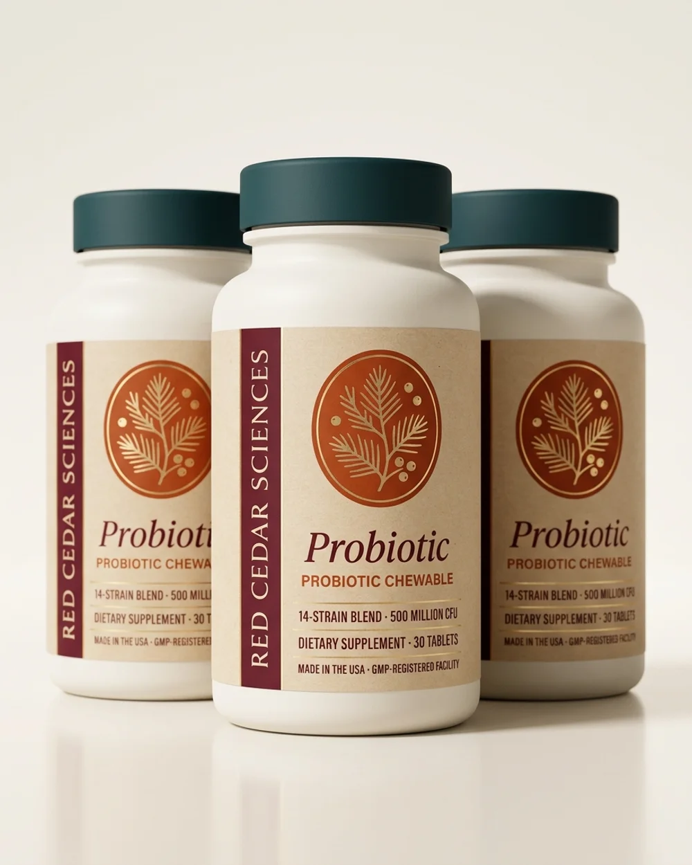 Probiotic Chewable 3-bottle supply