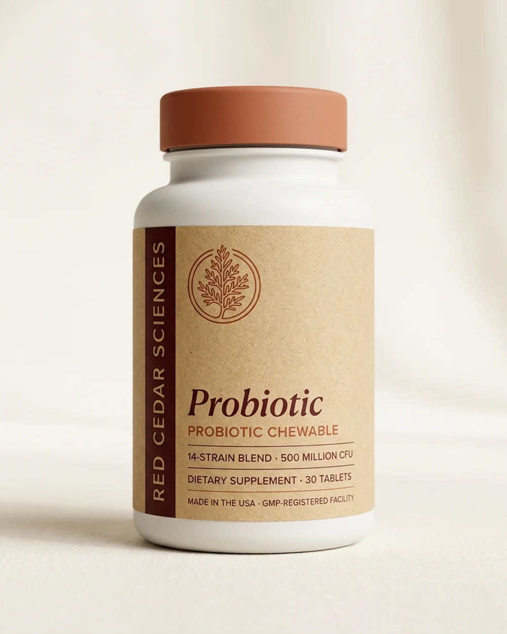 Red Cedar Sciences Probiotic Chewable tablets